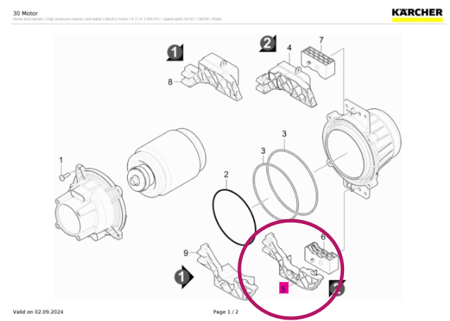 9.762-044.0 Karcher Pump Left Support | DRMower.ca