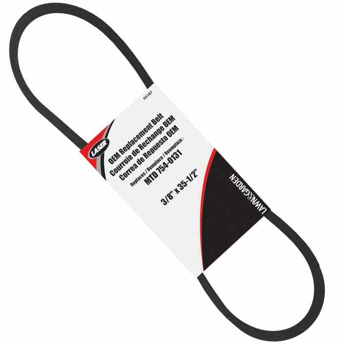 95187 Laser Snowblower Auger Drive Belt Replaces MTD 754-0131 954-0131 - drmower.ca