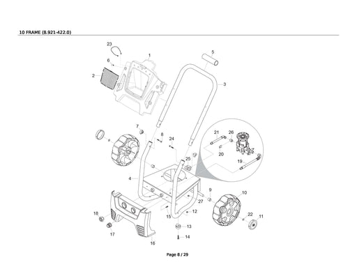 8.751-151.0 KARCHER Male/Female Pipe Swivel (1/2")